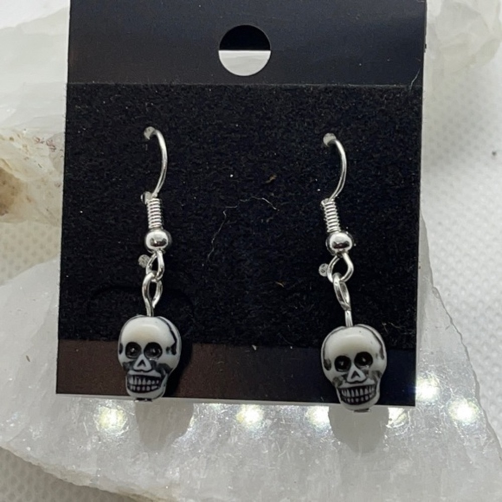 #2 Skull Head Earrings 925